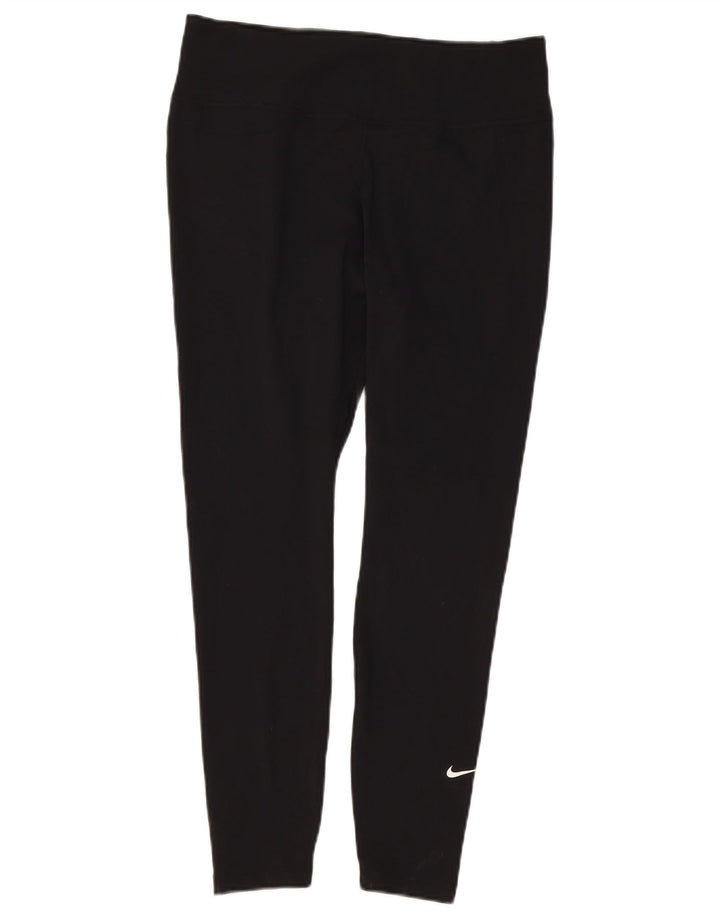 Leggings Nike Dri Fit pentru femei UK 14, mare, negru, poliester