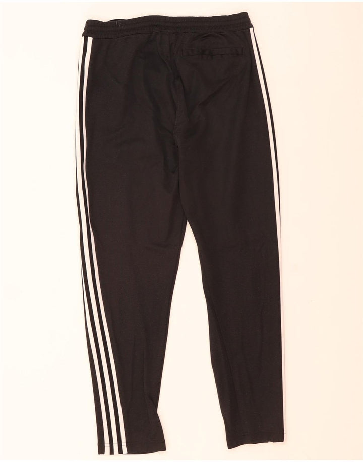 Pantaloni de trening Adidas pentru bărbați, bumbac mediu negru