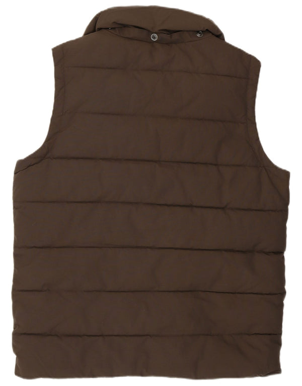 Gilet căptușit pentru bărbați Superdry UK 40 Large Brown Nylon