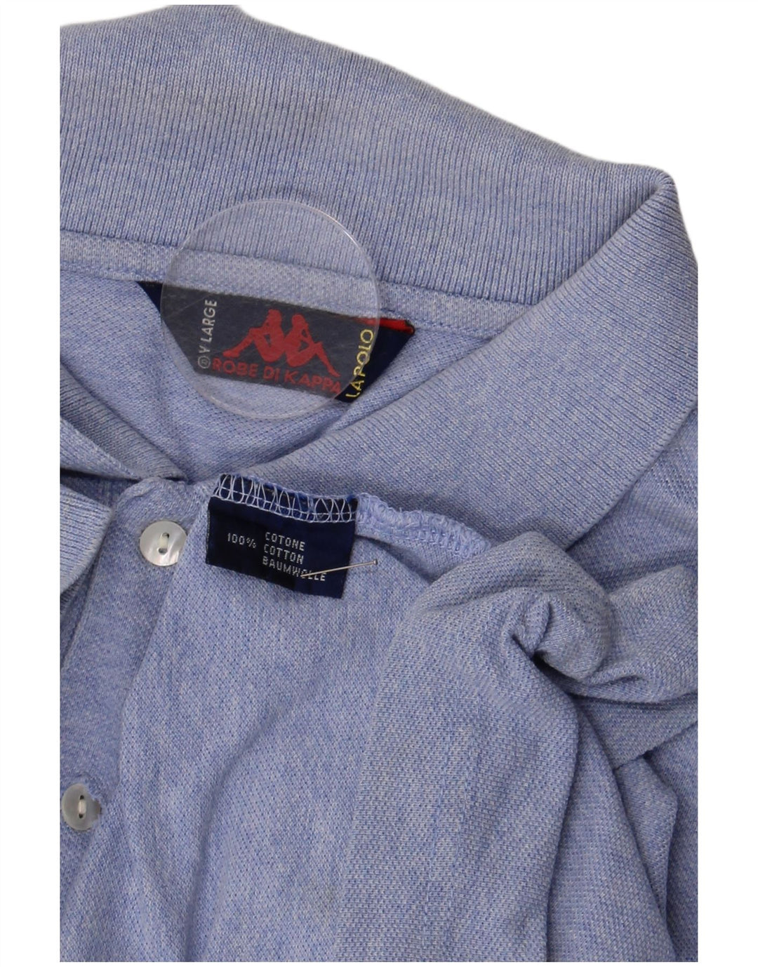 Cămașă polo pentru bărbați Kappa, mare, albastru, bumbac