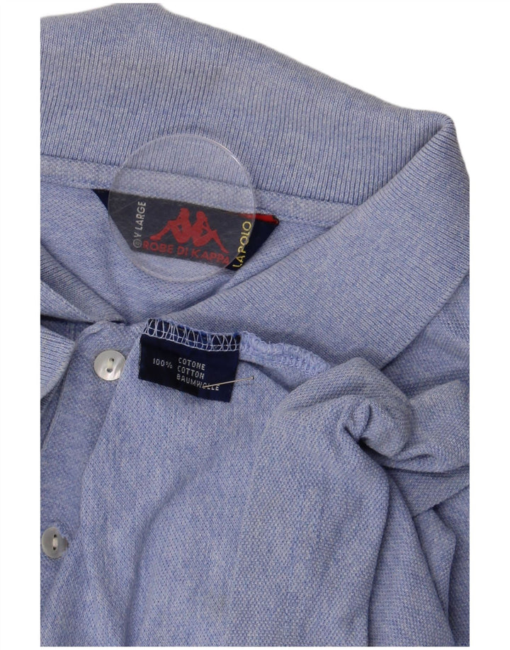 Cămașă polo pentru bărbați Kappa, mare, albastru, bumbac