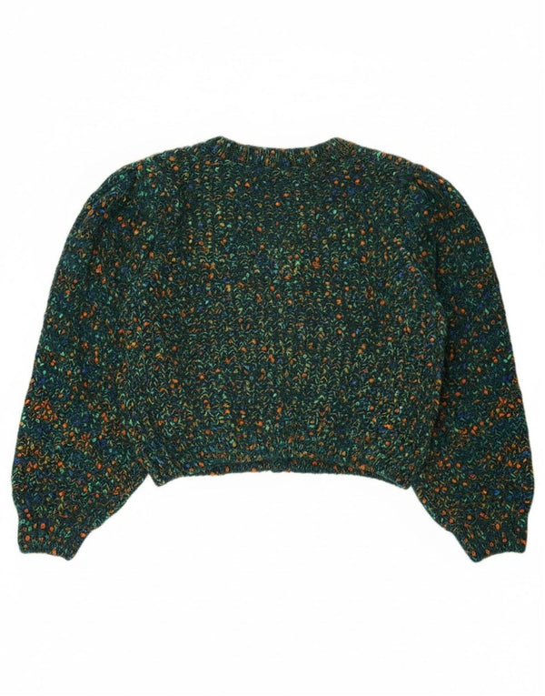 Cider Pulover Crop Cardigan pentru femei UK 16 Poliester mare cu pături verzi