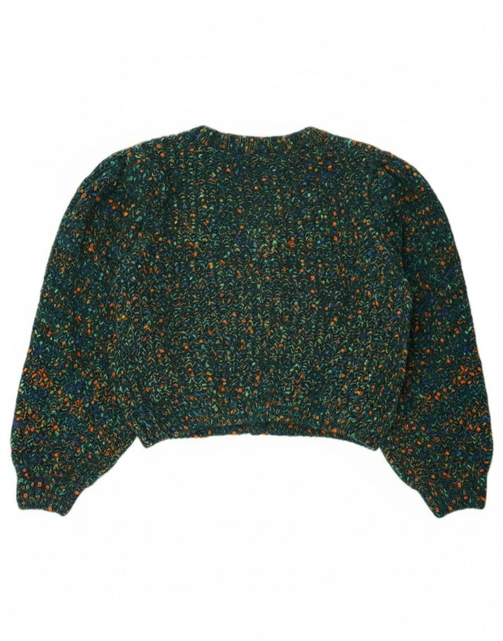 Cider Pulover Crop Cardigan pentru femei UK 16 Poliester mare cu pături verzi