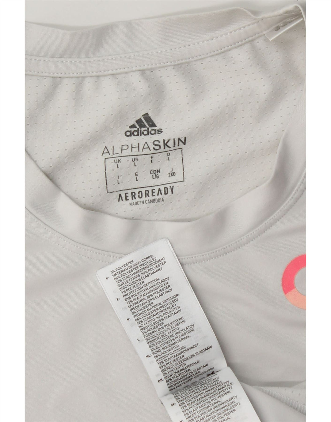 Tricou grafic Aeroready ADIDAS pentru bărbați Top mare din poliester gri