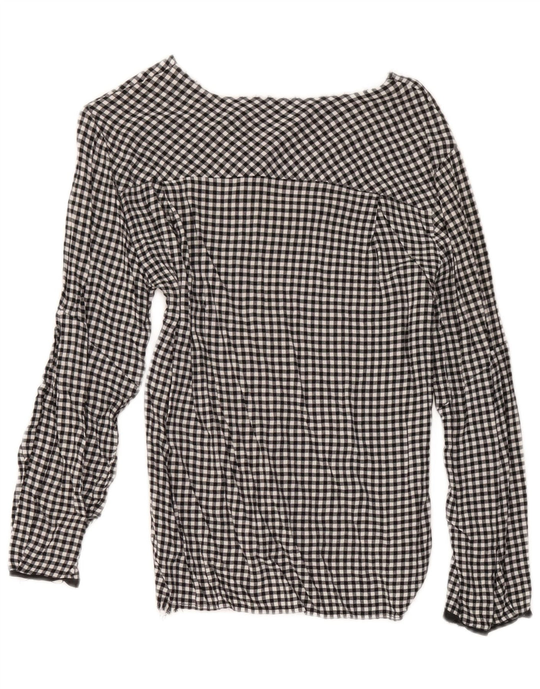 Bluză pentru femei Zara UK 12 Medium Black Gingham