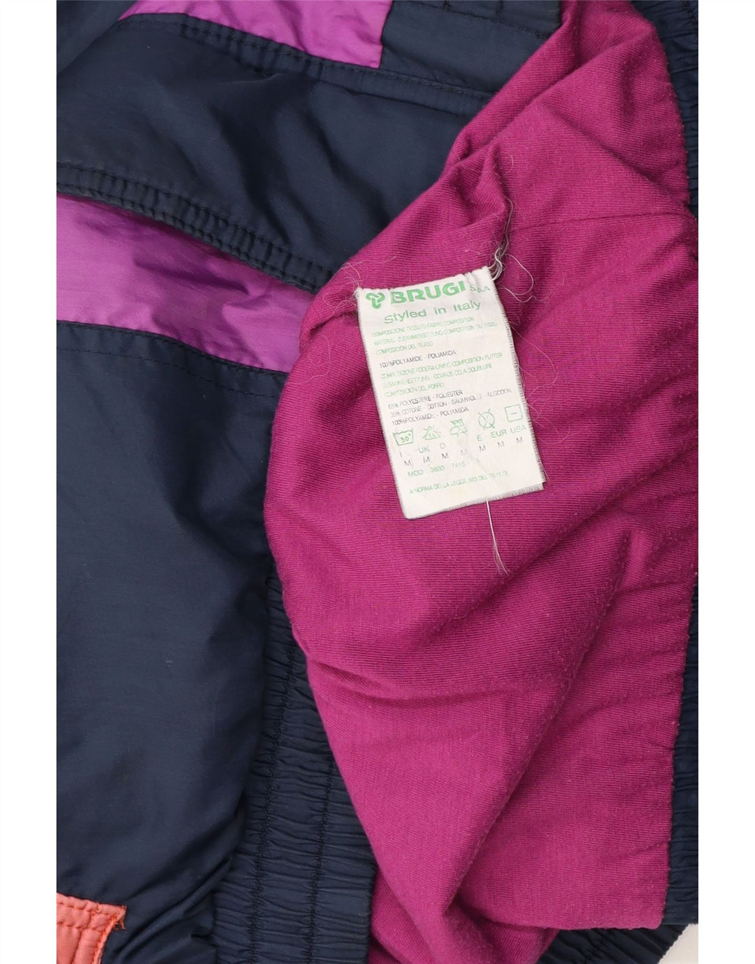 Jachetă Bomber Brugi pentru bărbați UK 38 Medium Bleumarin Poliester Colorblock