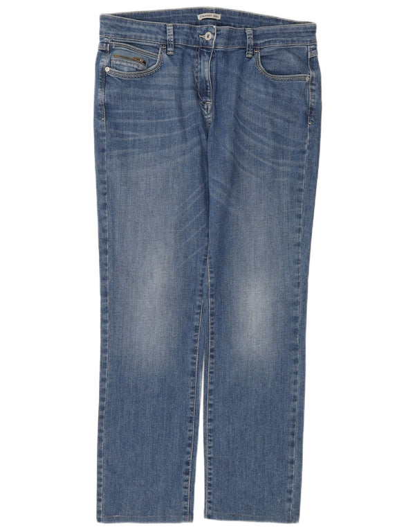 Blugi drepti pentru femei cu talie înaltă Marks & Spencer UK 16 Large W34 L29 Blue