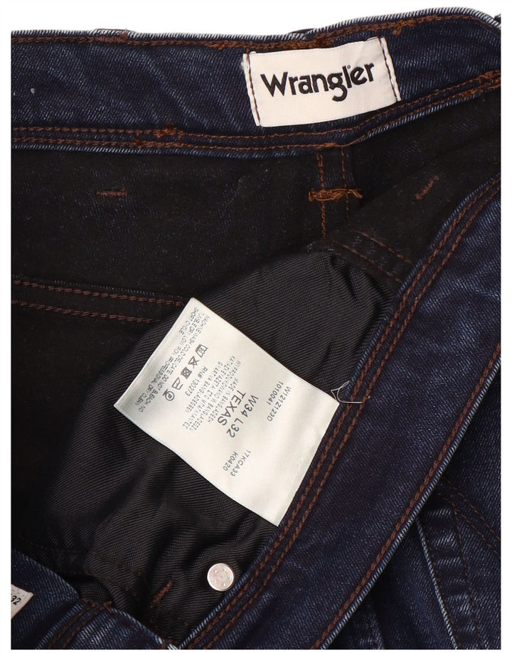 WRANGLER Blugi drepte pentru bărbați Texas W34 L32 Bumbac albastru