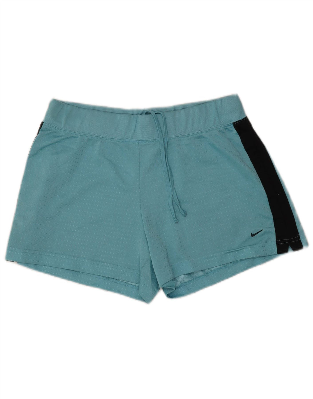 NIKE Womens Sport Shorts US 8/10 Medium  Blue Colourblock Polyester