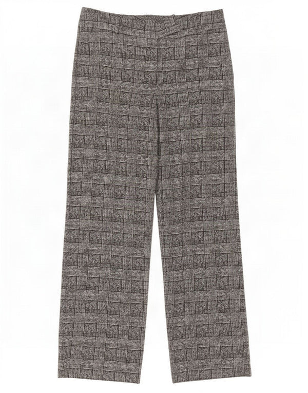 Pantaloni de costum pentru femei Marks & Spencer UK 14 Large W34 L32 Gri Check