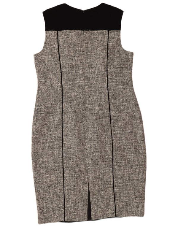L.K. Rochie Bennett pentru femei fără mâneci UK 18 XL Gri Colorblock
