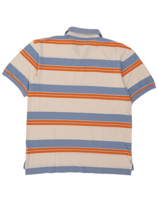 Tricou polo Tommy Hilfiger pentru bărbați XL, bumbac cu dungi multicolore
