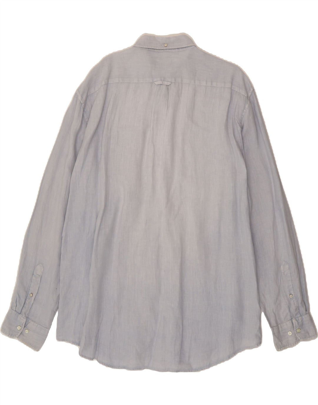 GANT Mens Regular Fit Shirt 2XL Blue Linen Vintage Gant and Second-Hand Gant from Messina Hembry 