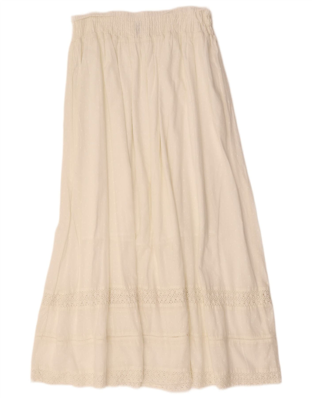 Fusta țigănească pentru femei cu talie înaltă BENETTON W28 Medium White Spotted