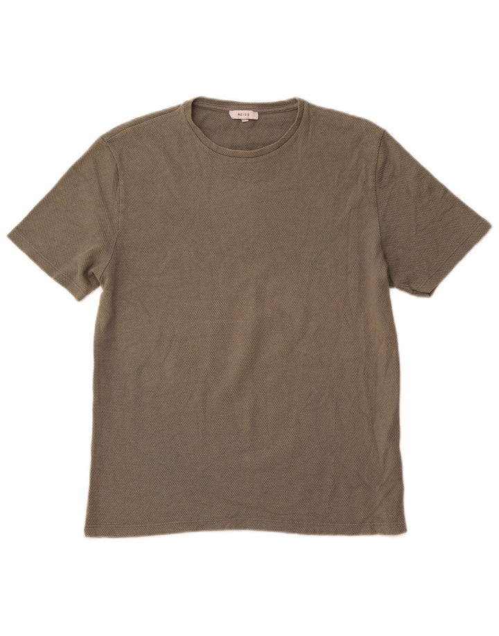 Tricou REISS pentru bărbați Top mare din bumbac verde