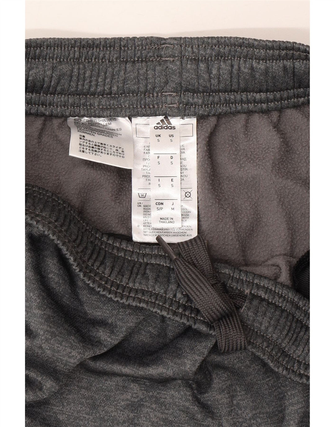 Pantaloni de trening Adidas pentru bărbați, poliester, gri mic