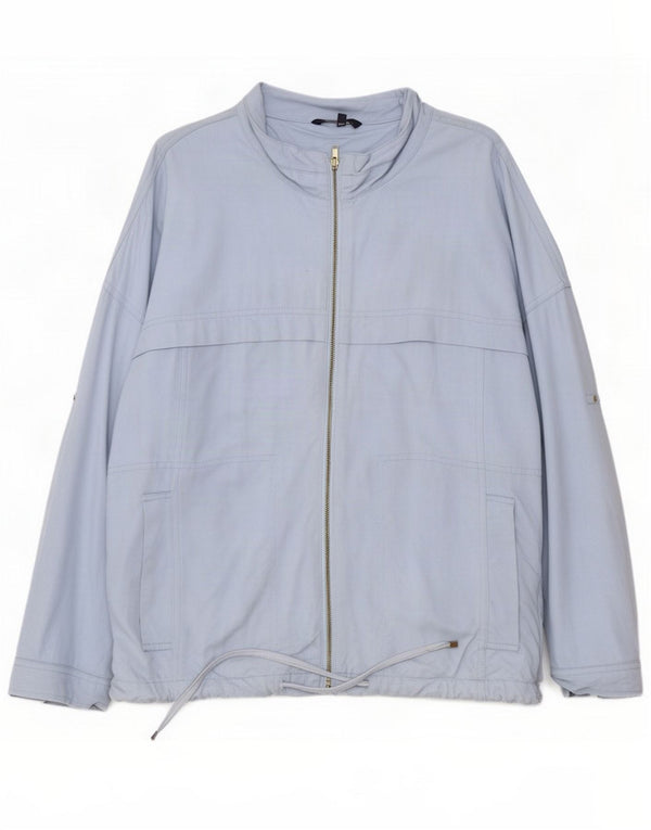 Geacă bomber supradimensionată pentru femei Marks & Spencer UK 12 Medium Blue Viscose