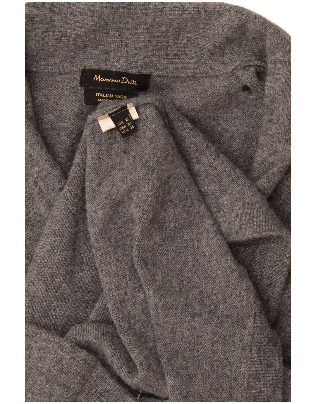 Massimo Dutti Rochie Jumper Femei UK 6 XS Gri