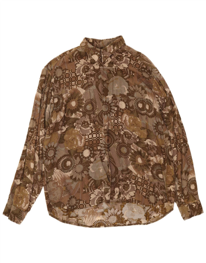 Cămașă pentru bărbați Compagnie XL Maro Floral