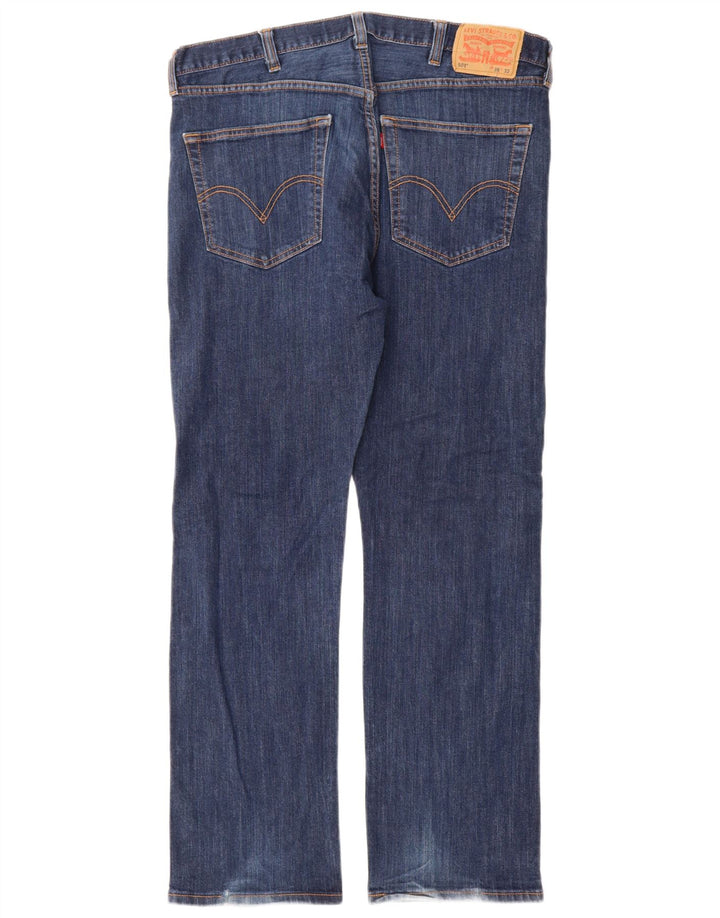 Blugi drepti pentru bărbați Levi's 501 W38 L32 bumbac bleumarin