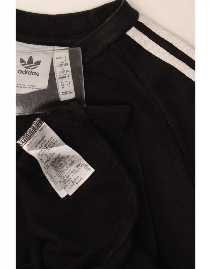 Hanorac pentru bărbați Adidas Jumper mic, negru, bumbac