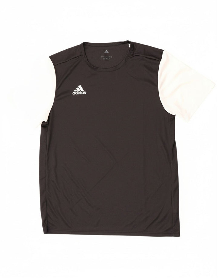 Tricou pentru bărbați Adidas Aeroready Top mare, negru, poliester color bloc