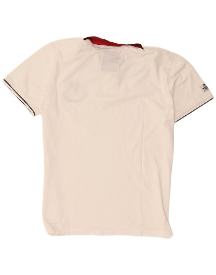 Tricou polo grafic North Sails pentru bărbați, bumbac alb 2XL