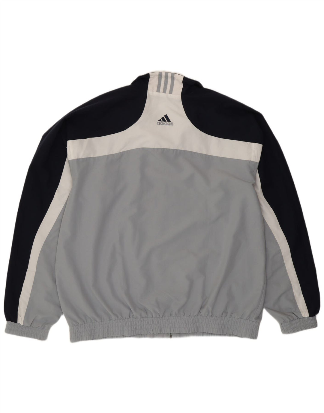 Jachetă de trening pentru bărbați Adidas UK 46/48 XL Gri poliester color bloc