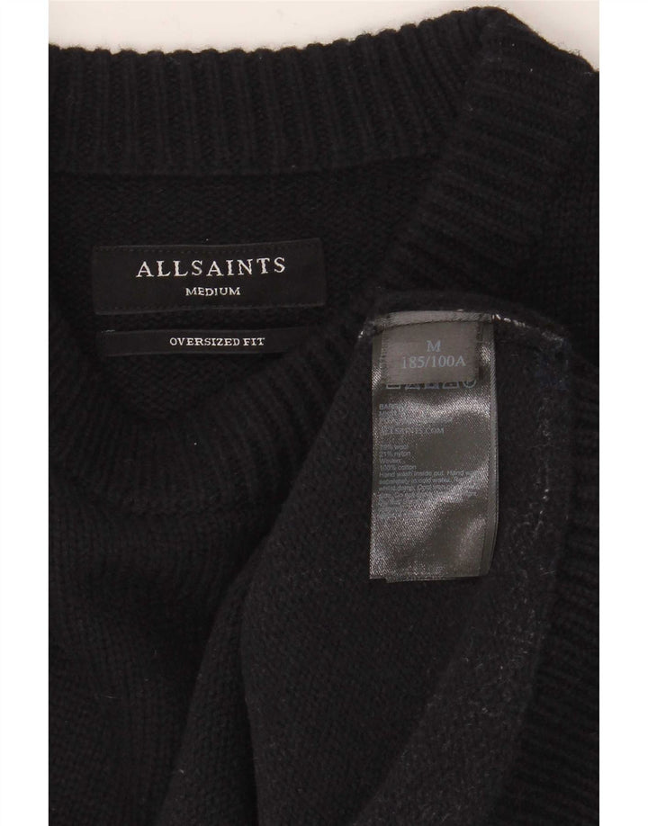 All Saints Pulover supradimensionat pentru bărbați cu gâtul turnat, mijlociu, bleumarin, caroserie