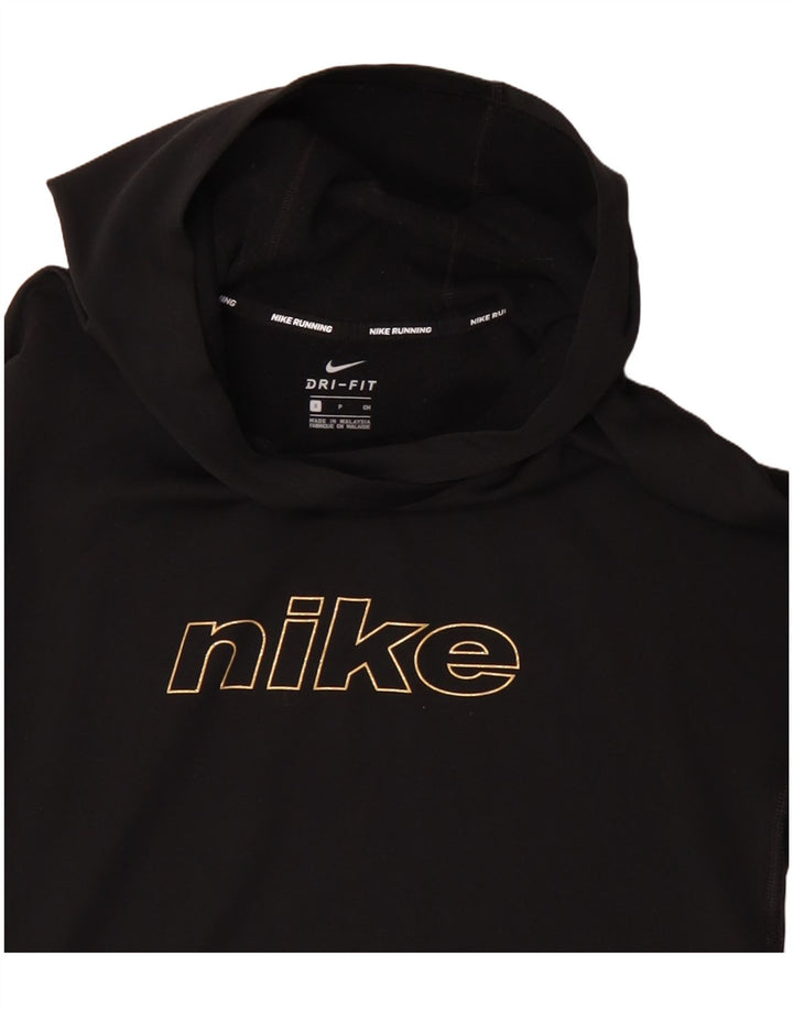 Jumper Nike Dri Fit Graphic Oversized Hoodie pentru femei UK 10 Mic Negru