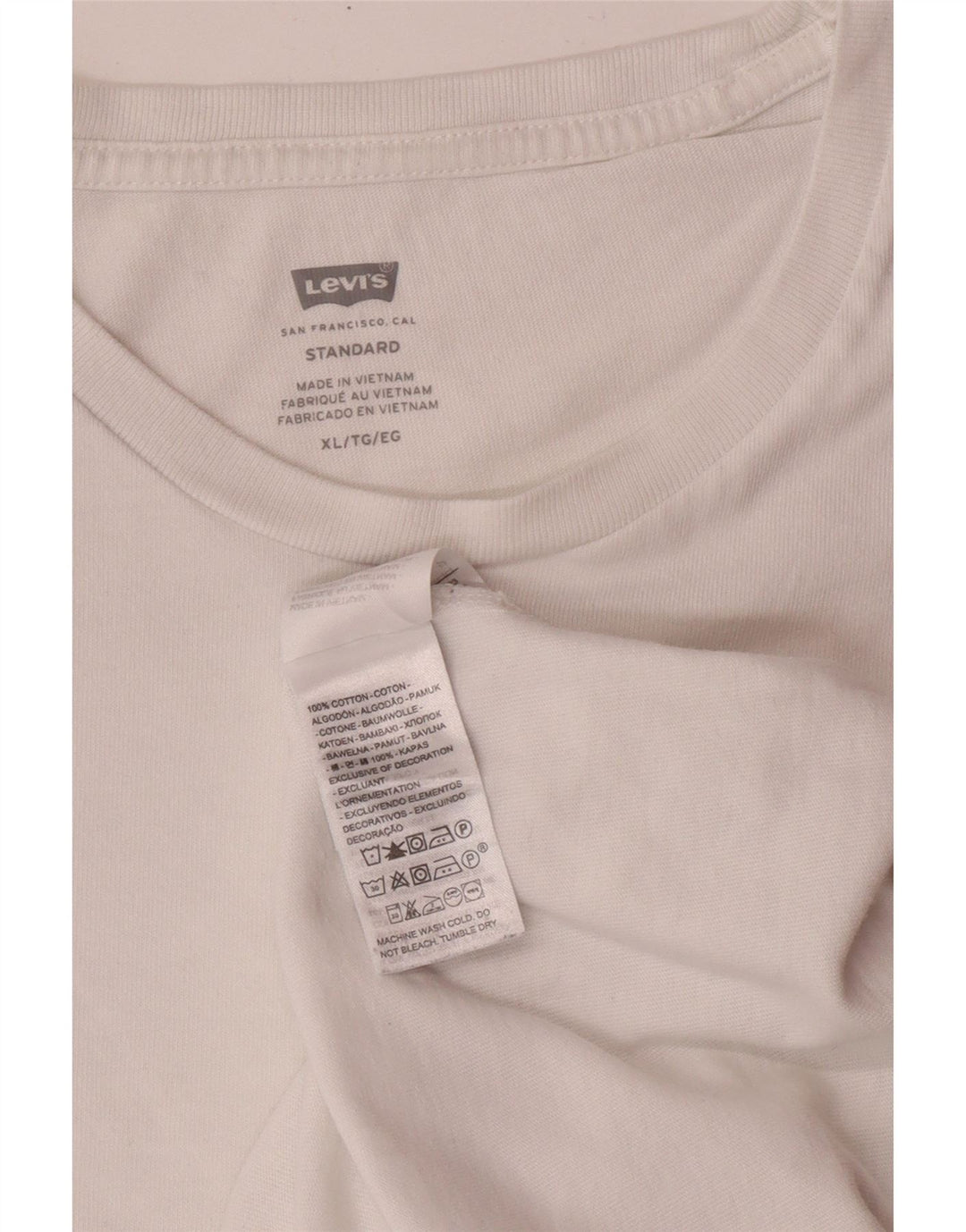Tricou LEVI'S Standard Fit Top XL Bumbac Alb