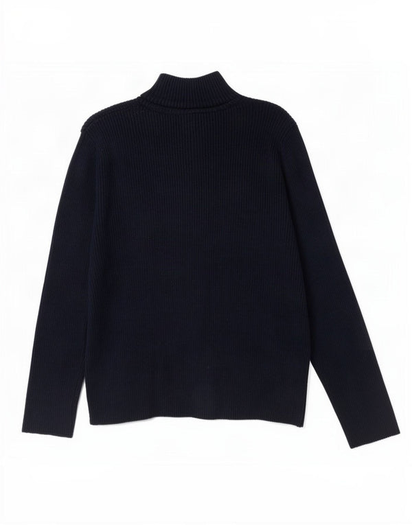 Pulover cardigan supradimensionat pentru femei Russell Athletic UK 10 Mic bleumarin