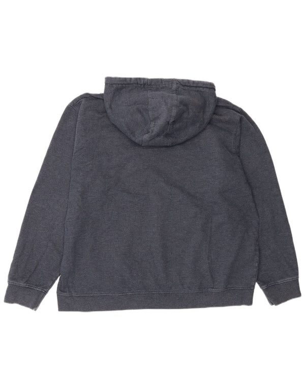 Pulover cu glugă supradimensionat cu grafic pentru femei Animal UK 16 mare, albastru bleumarin, bumbac
