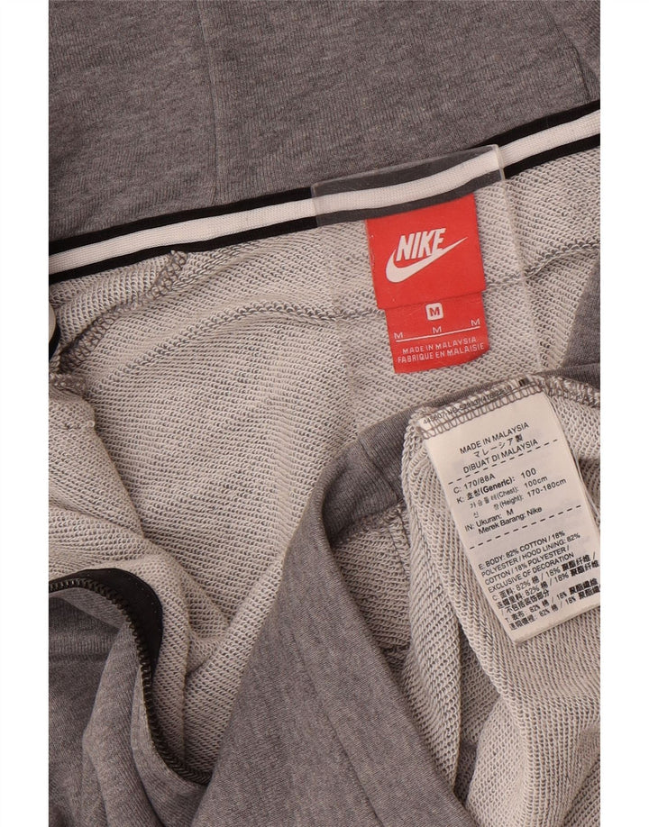 Pulover Nike pentru bărbați, cu fermoar, bumbac, gri mediu