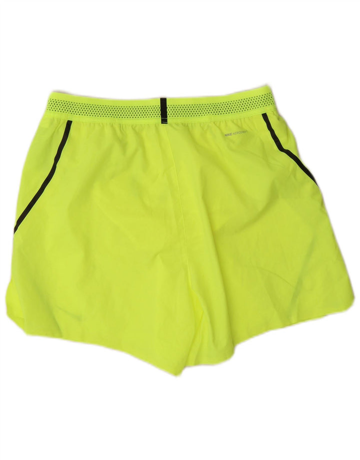 Pantaloni scurți sport Nike pentru bărbați, poliester galben mediu