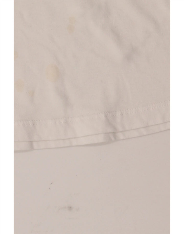 PUMA Womens Graphic T-Shirt Top UK 12 Medium White Vintage Puma and Second-Hand Puma from Messina Hembry 