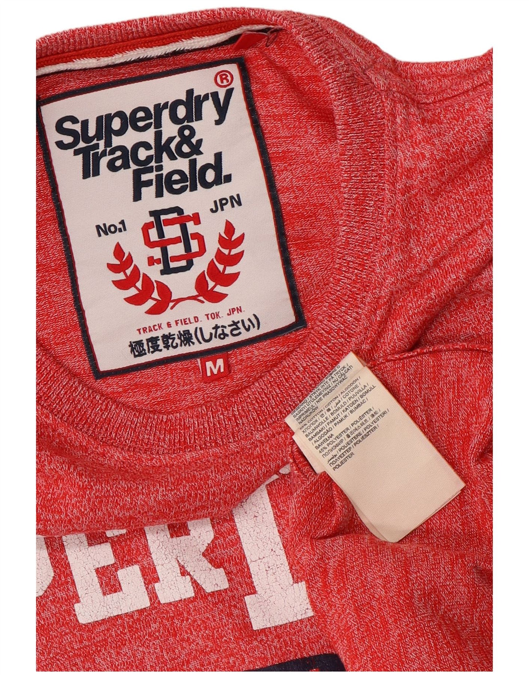 Tricou grafic pentru bărbați Superdry Top din bumbac roșu mediu