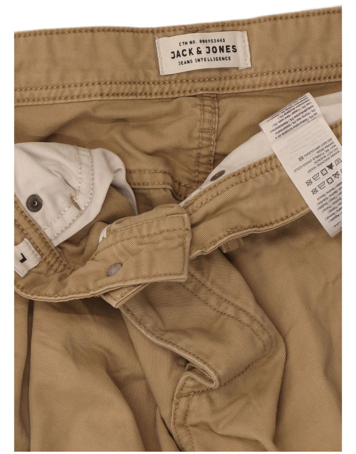 Pantaloni scurți casual Jack & Jones pentru bărbați, mari W36, bumbac, bej