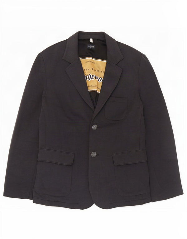 Jachetă Blazer pentru bărbați Armani Jeans cu 2 nasturi UK 44 2XL Bumbac gri