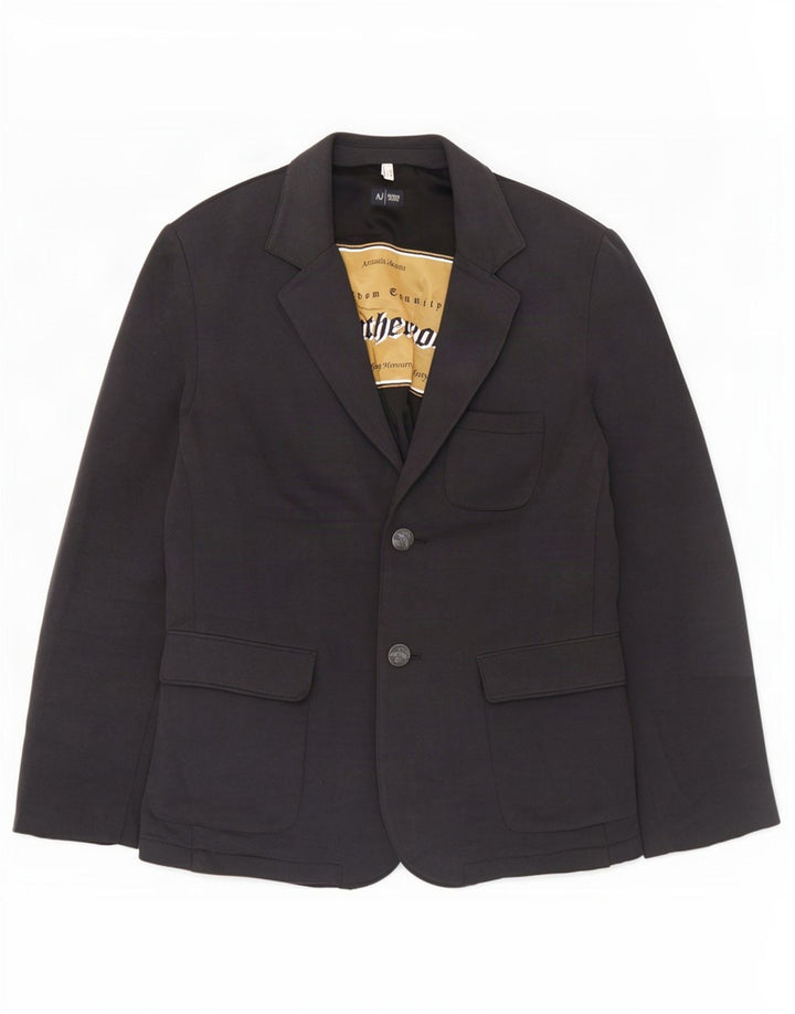 Jachetă Blazer pentru bărbați Armani Jeans cu 2 nasturi UK 44 2XL Bumbac gri
