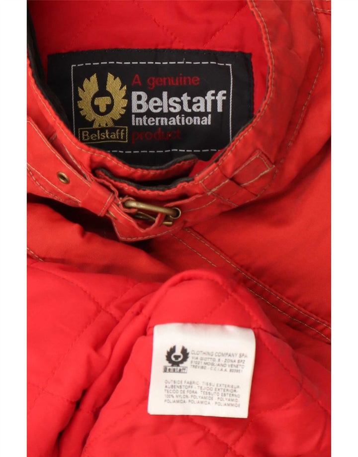Jachetă pentru motociclist pentru bărbați Belstaff UK 40, mare, roșu, nailon