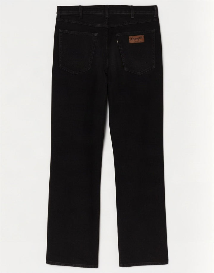 Blugi drepte pentru bărbați Wrangler Utah W36 L34 bumbac negru