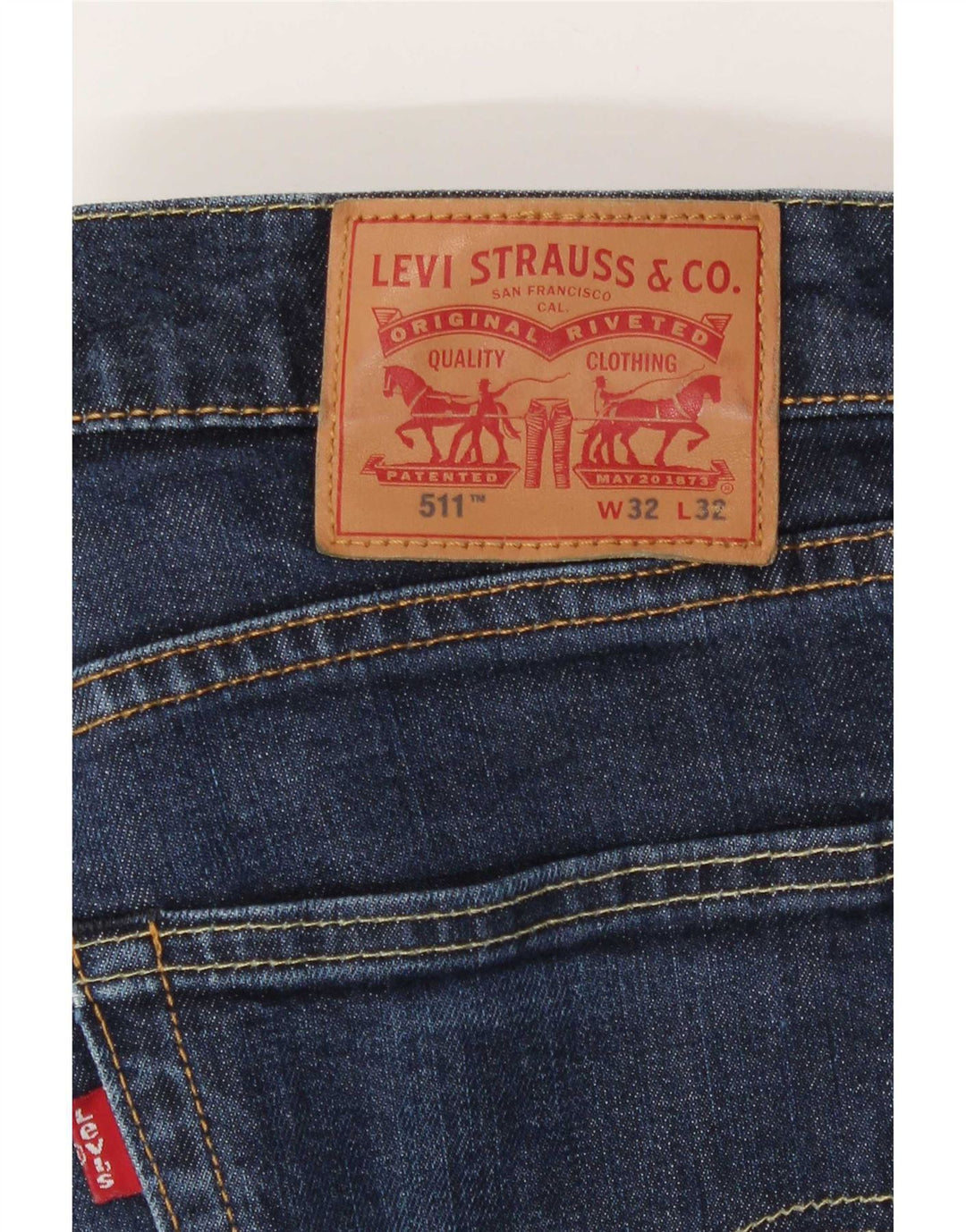 Blugi pentru bărbați Levi's 511 Slim W32 L32 Bumbac bleumarin
