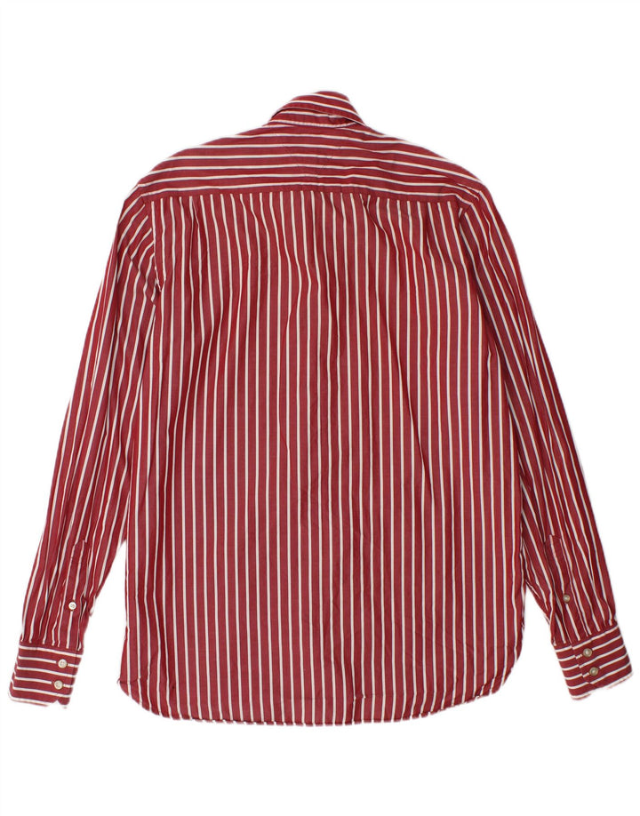 Cămașă pentru bărbați Tommy Hilfiger, bumbac cu dungi roșii mici