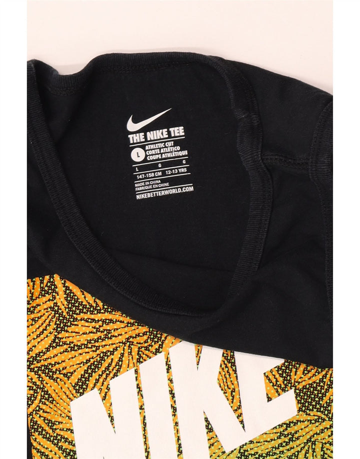 Vestă cu grafică Nike pentru băieți, cu croială atletică, 12-13 ani, mare, negru