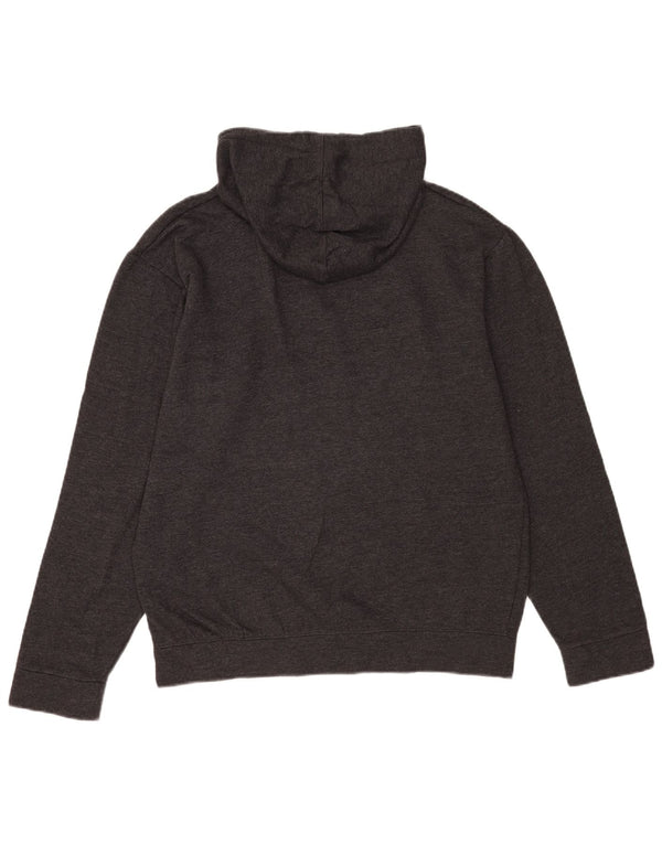 Jack & Jones Pulover cu glugă cu grafic pentru bărbați, bumbac mare, gri