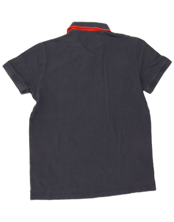 Cămașă polo Hugo Boss pentru bărbați, cu formă normală, din bumbac bleumarin mediu