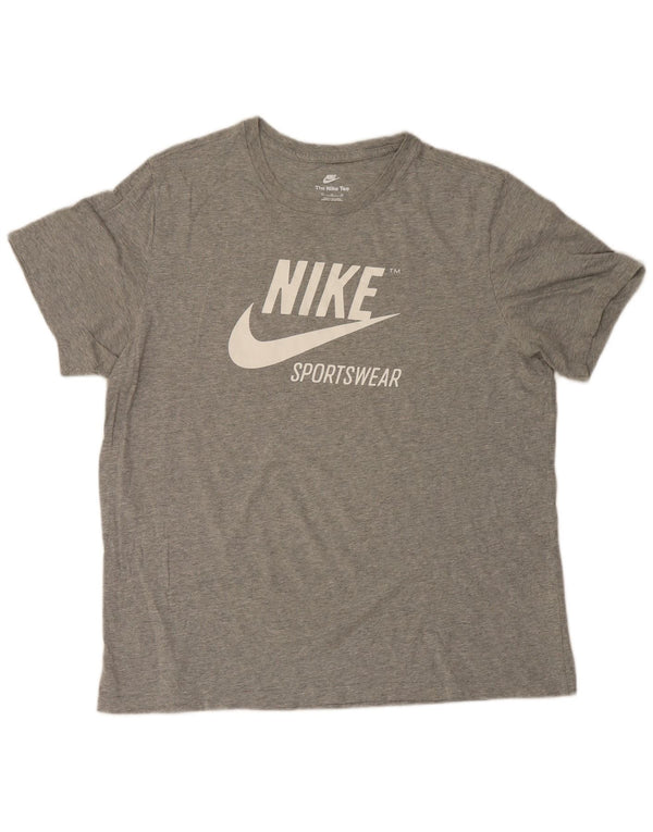 Tricou grafic pentru bărbați Nike Top XL bumbac cu pete gri