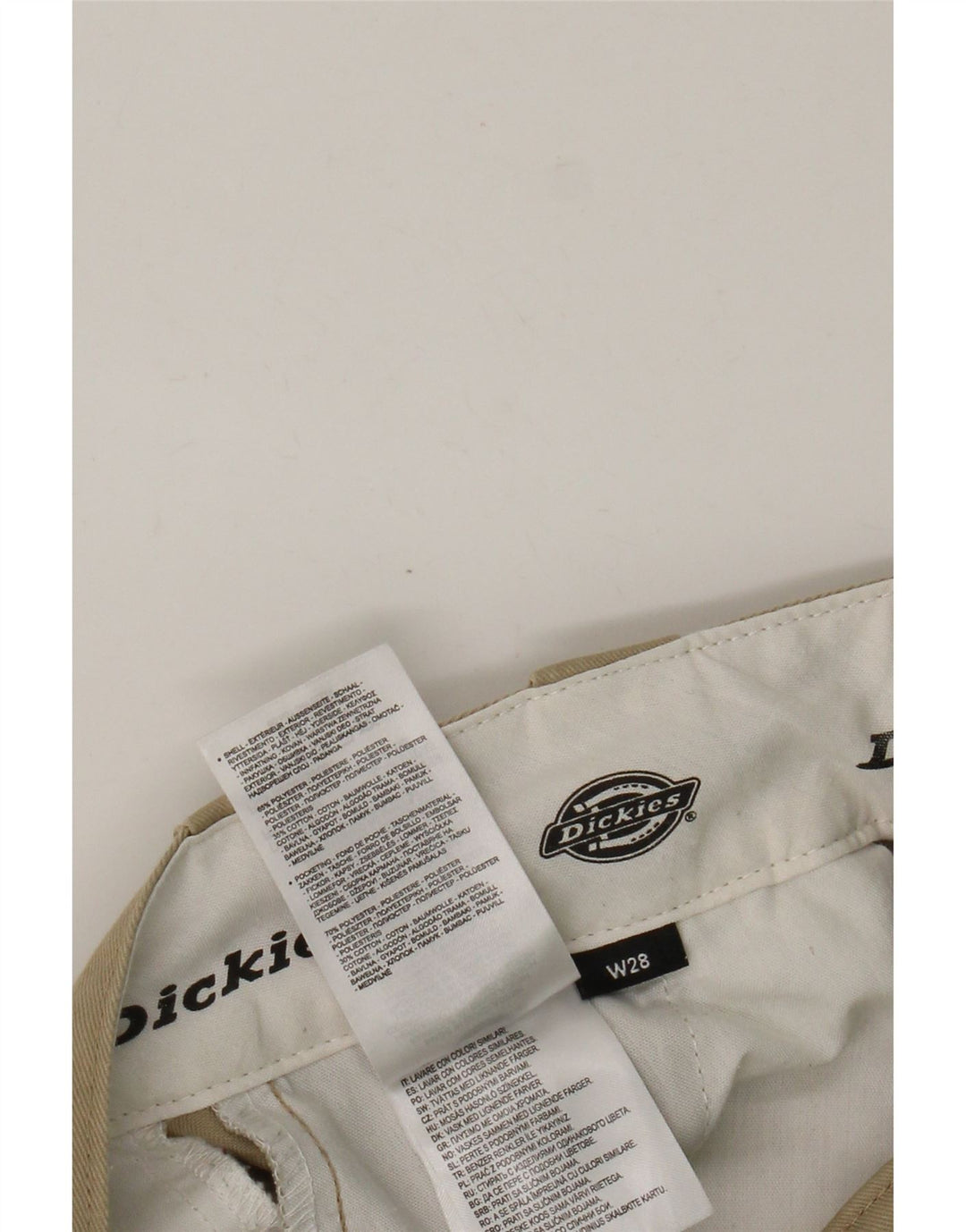 Pantaloni chino drepți pentru bărbați Dickies L28 L25 Maro Poliester