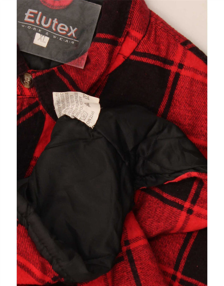 Cămașă pentru bărbați Elutex Lumberjack Flannel XL Red Check Bumbac